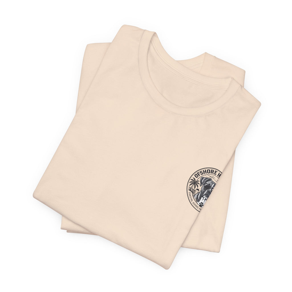 Paws, Relax, Repeat Pug T-Shirt – Beach Pug Graphic Tee – Coastal Dog Lover Shirt – Offshore Hound