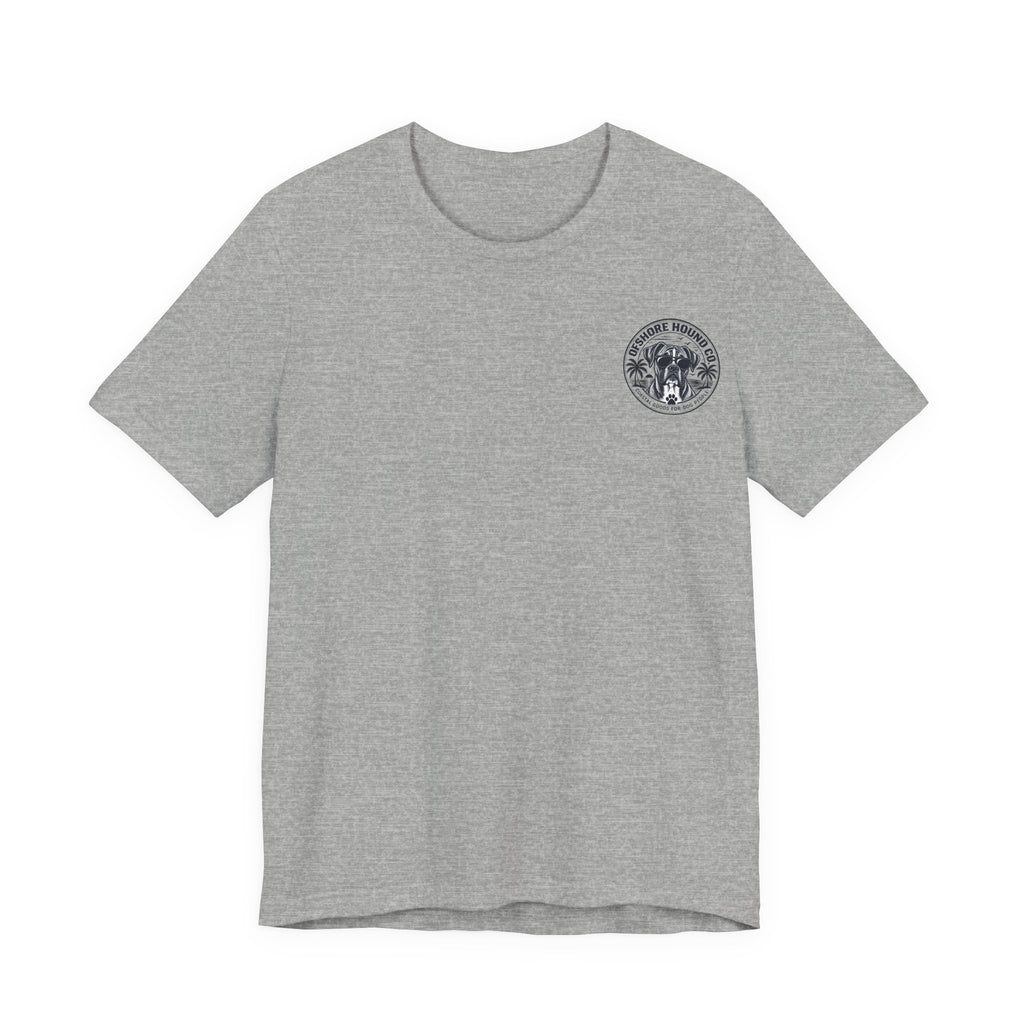 Paws, Relax, Repeat Pug T-Shirt – Beach Pug Graphic Tee – Coastal Dog Lover Shirt – Offshore Hound